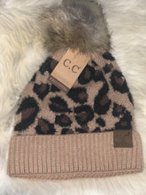 Load image into Gallery viewer, Leopard Pom Beanie