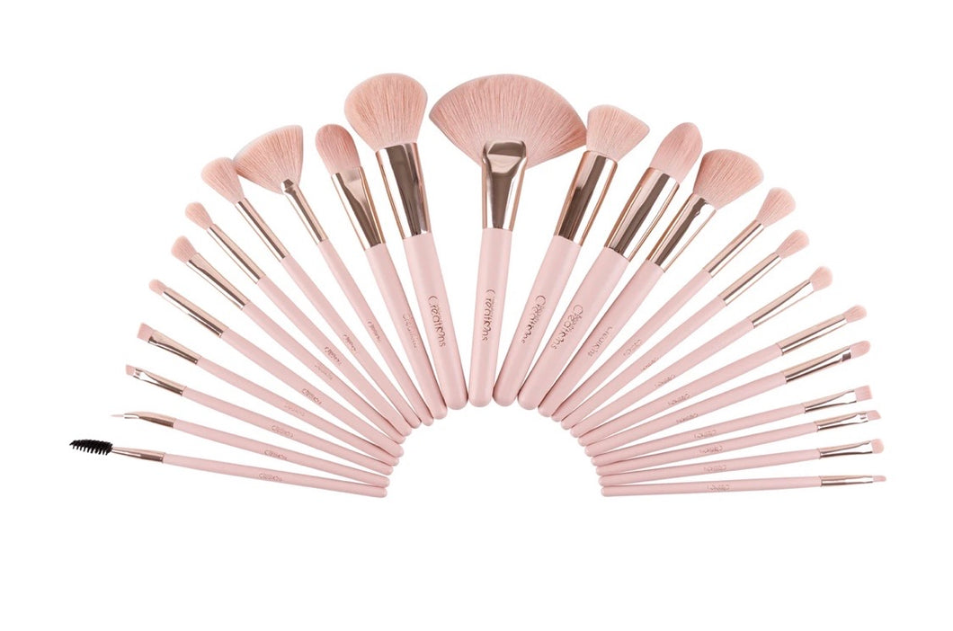 Pretty in pink 24 pc brush set