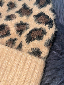 Leopard Print Beanie